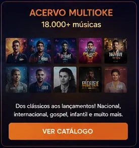 Acervo Multioke com mais de 18 mil músicas karaoke MP4